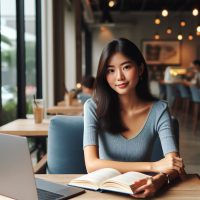 Woman in a Cafe